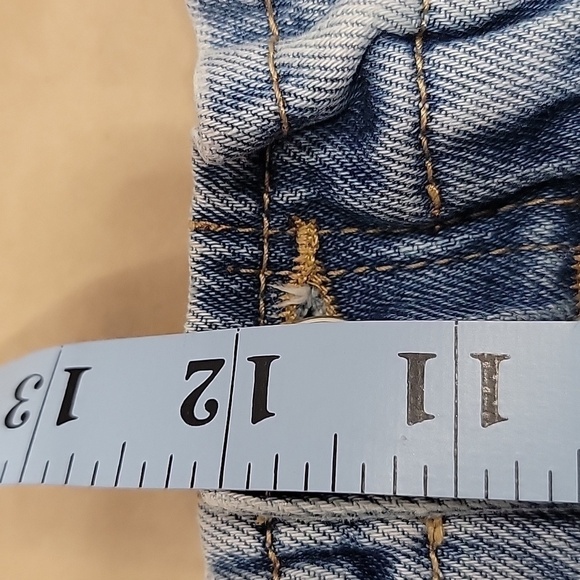 Forever 21, Size S, High Waist, Paperbag Denim Shorts.  Distressed, EUC. - Picture 9 of 10